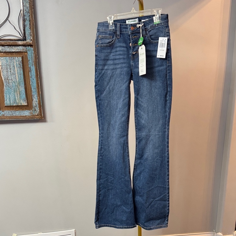 Celebrity Pink Dark Blue Flare Jeans NWT 1/25